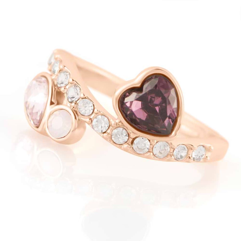 Anello Fantasia Violet Ottone Rosa Cristallo - Anelli con Pietre Donna | Stroili