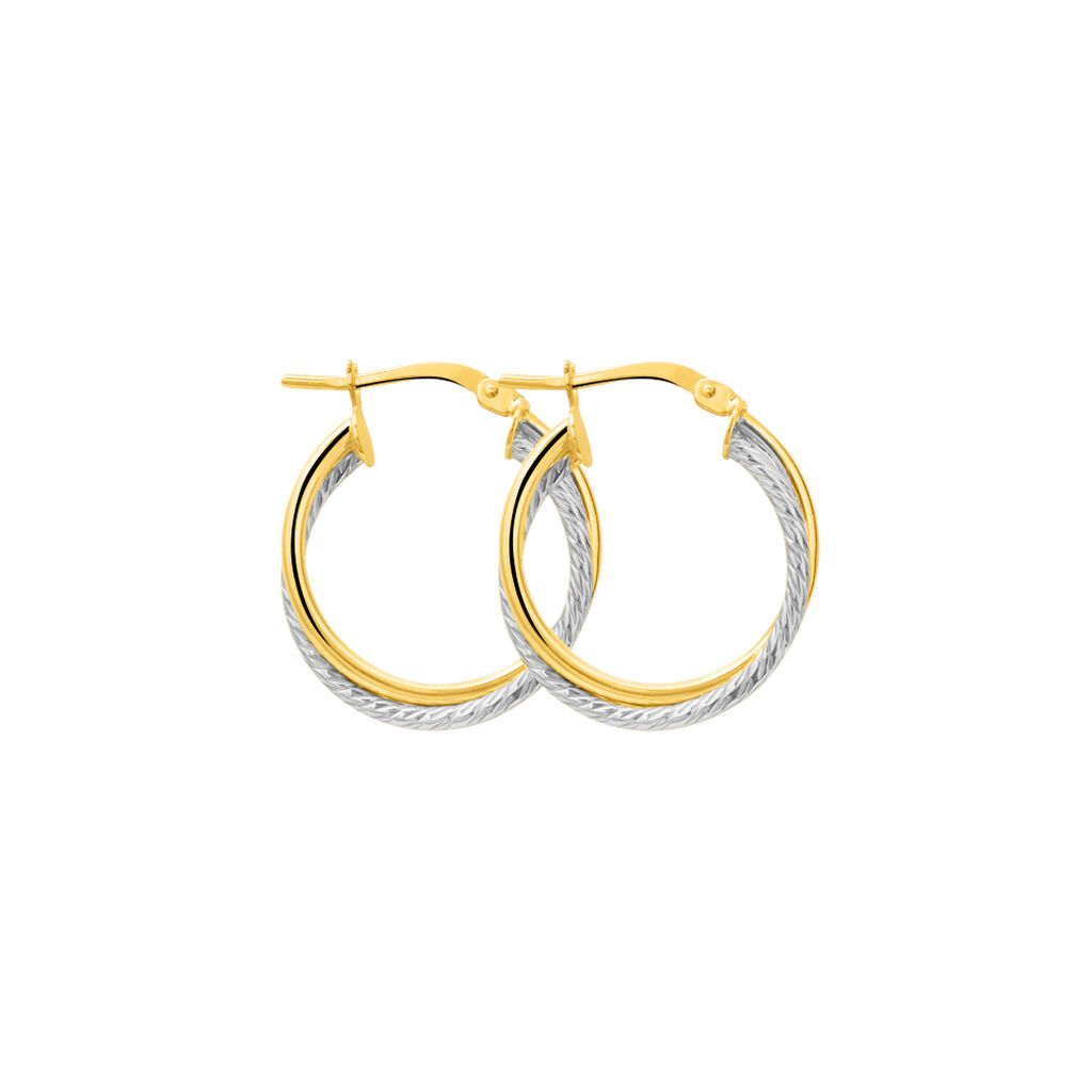 Orecchini A Cerchio Toujours Oro Bicolore - Orecchini a Cerchio Donna | Stroili