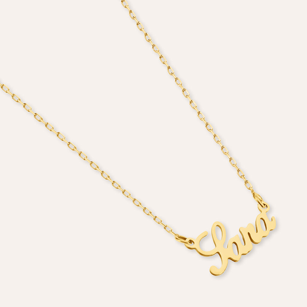 Collana Sara Gold Names Oro Giallo