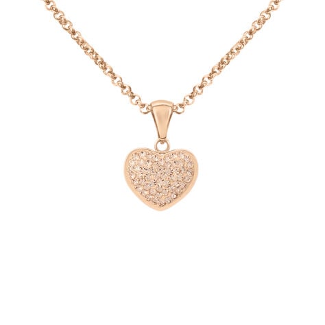 Collana Aura Acciaio Rosa Cristallo - Collane Donna | Stroili