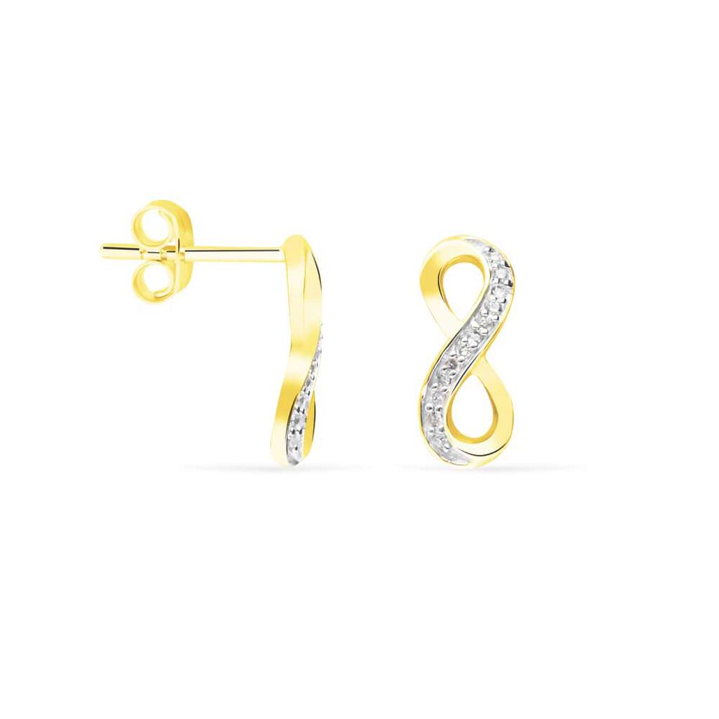 Orecchini Lobo Sophia Oro Giallo Diamante