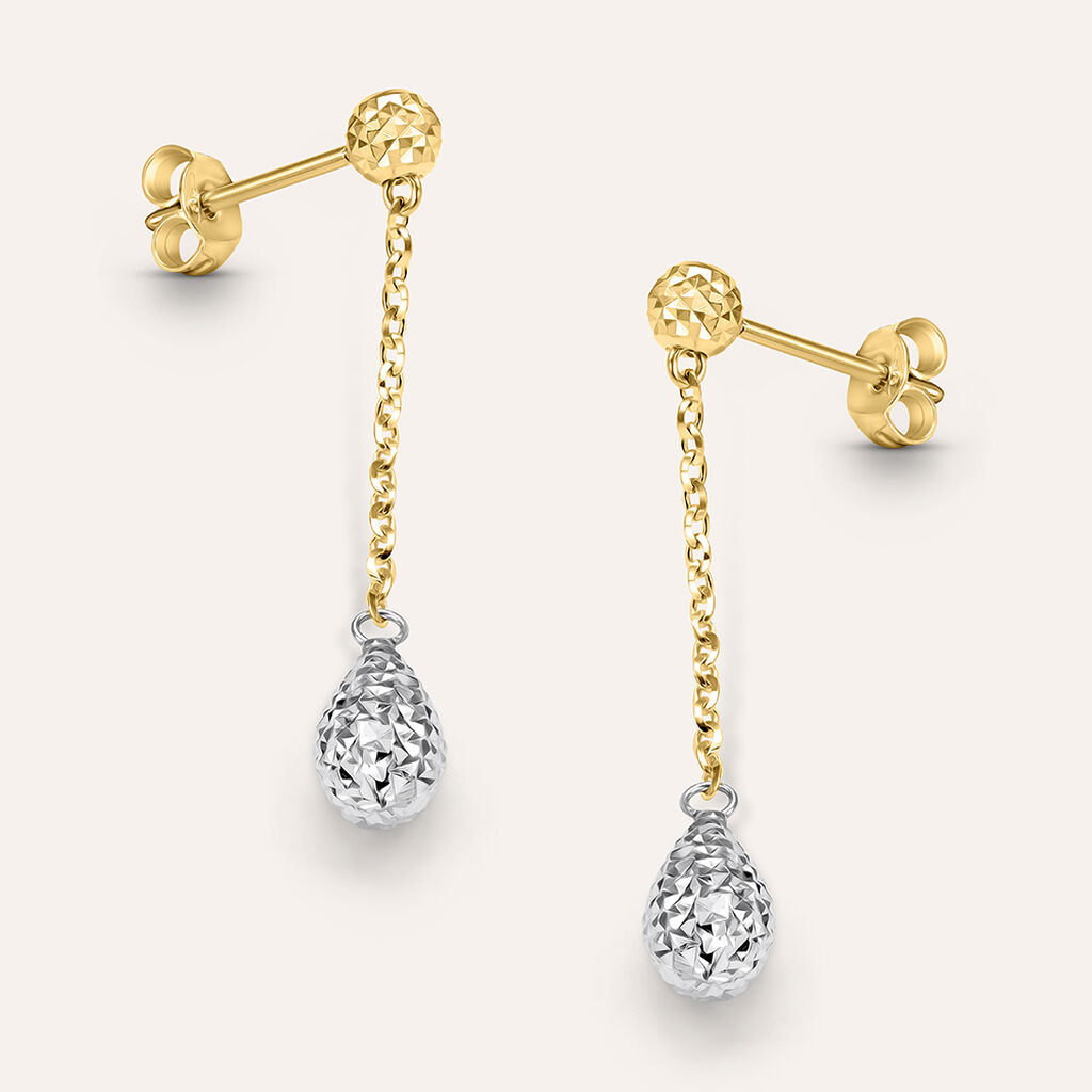 Orecchini Pendenti Isabelle Oro Bicolore