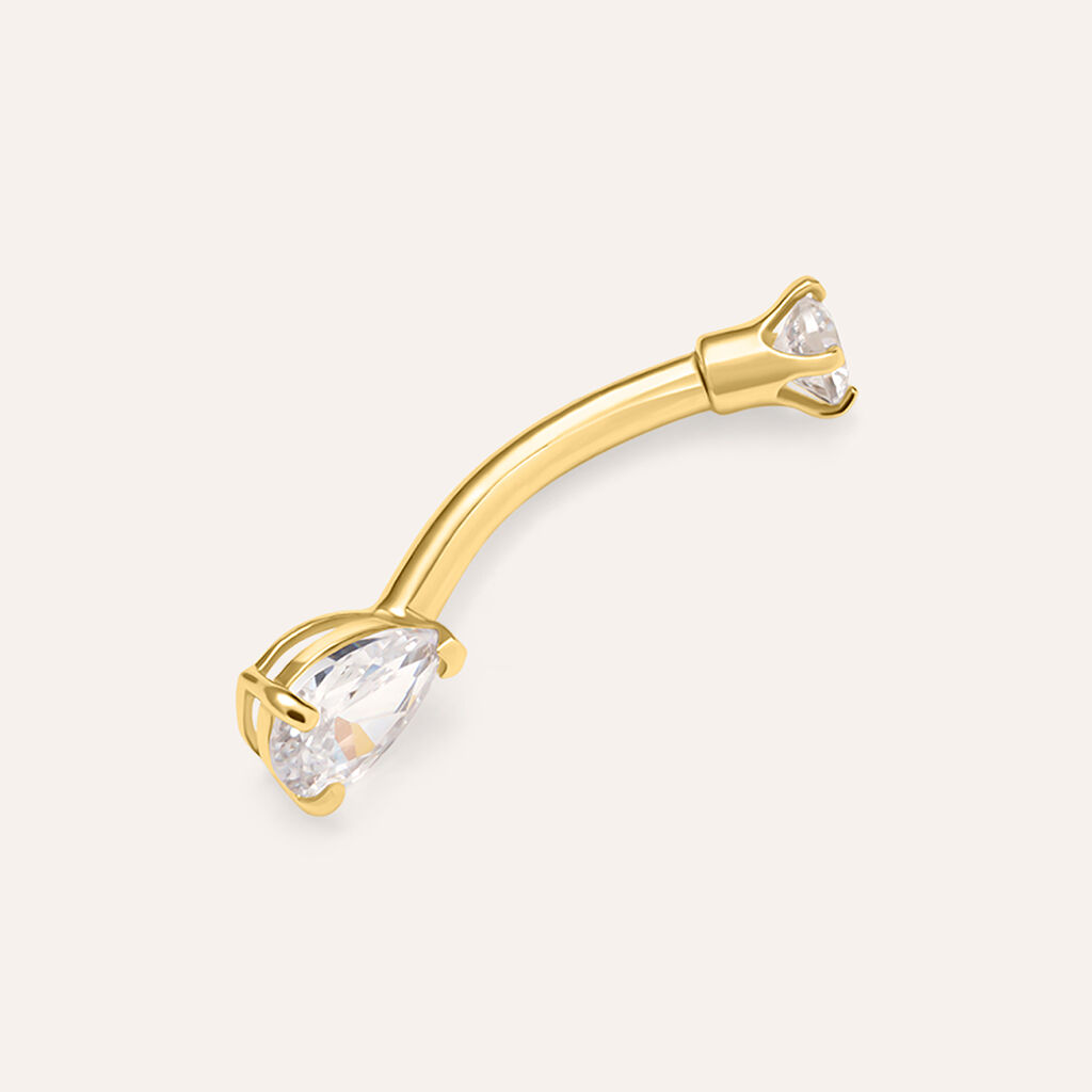 Piercing Ombelico Bon Ton Oro Giallo Cubic Zirconia - Gioielli Donna | Stroili