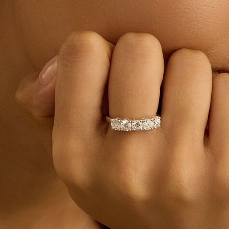 Anello Riviere Diamade Oro Bianco Diamante Lab-Grown - Anelli Riviere Donna | Stroili