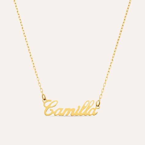 Collana Camilla Gold Names Oro Giallo - Collane Unisex | Stroili