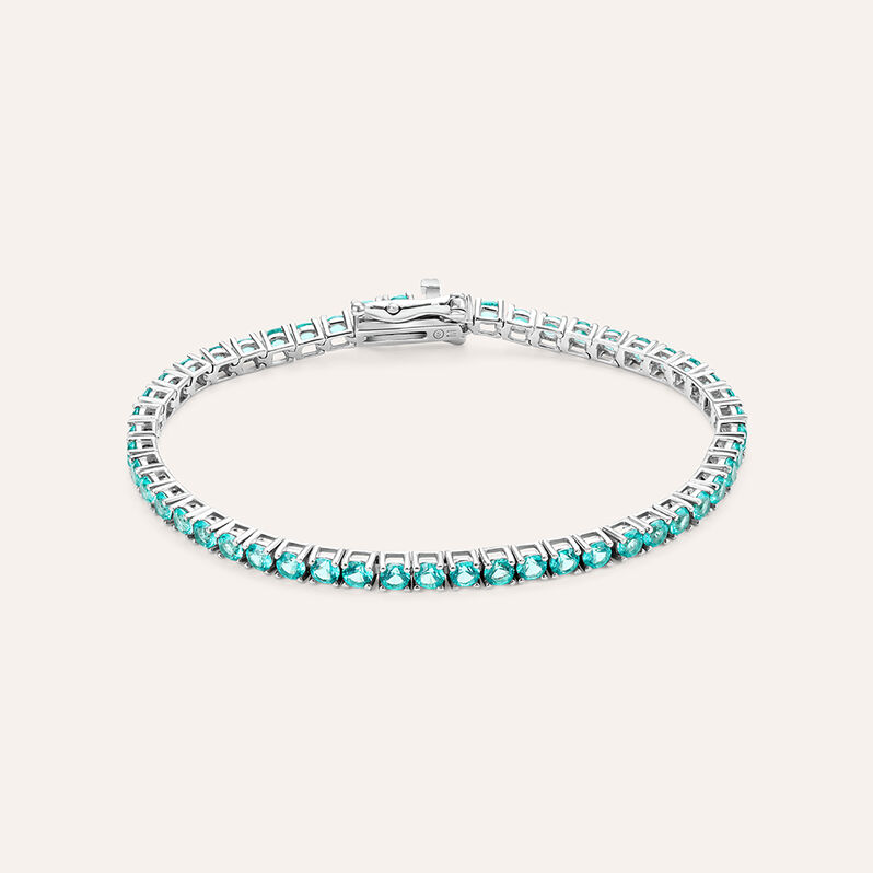 Bracciale Tennis Silver Rainbow Argento Rodiato Cubic Zirconia - Bracciali Tennis Donna | Stroili