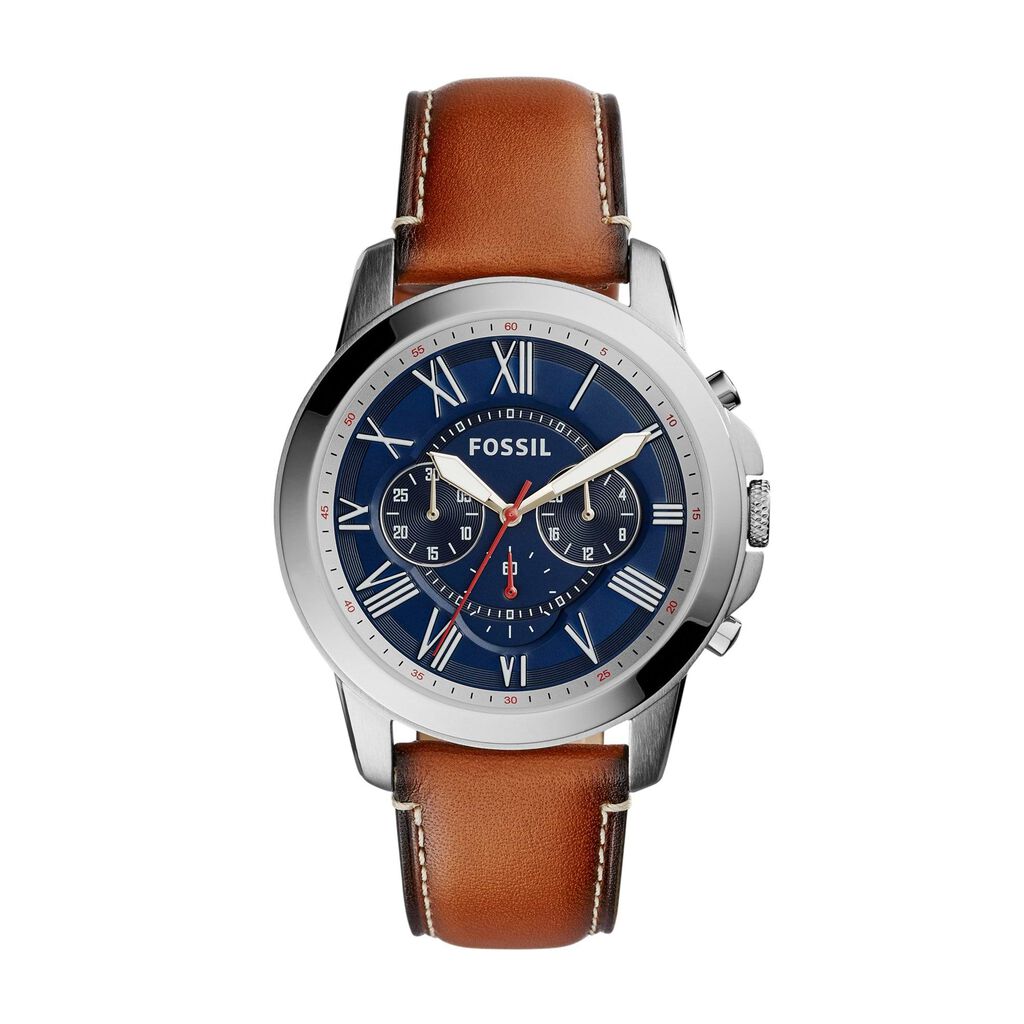 Orologio Cronografo Uomo Fossil Grant quadrante blu FS5210-RE21