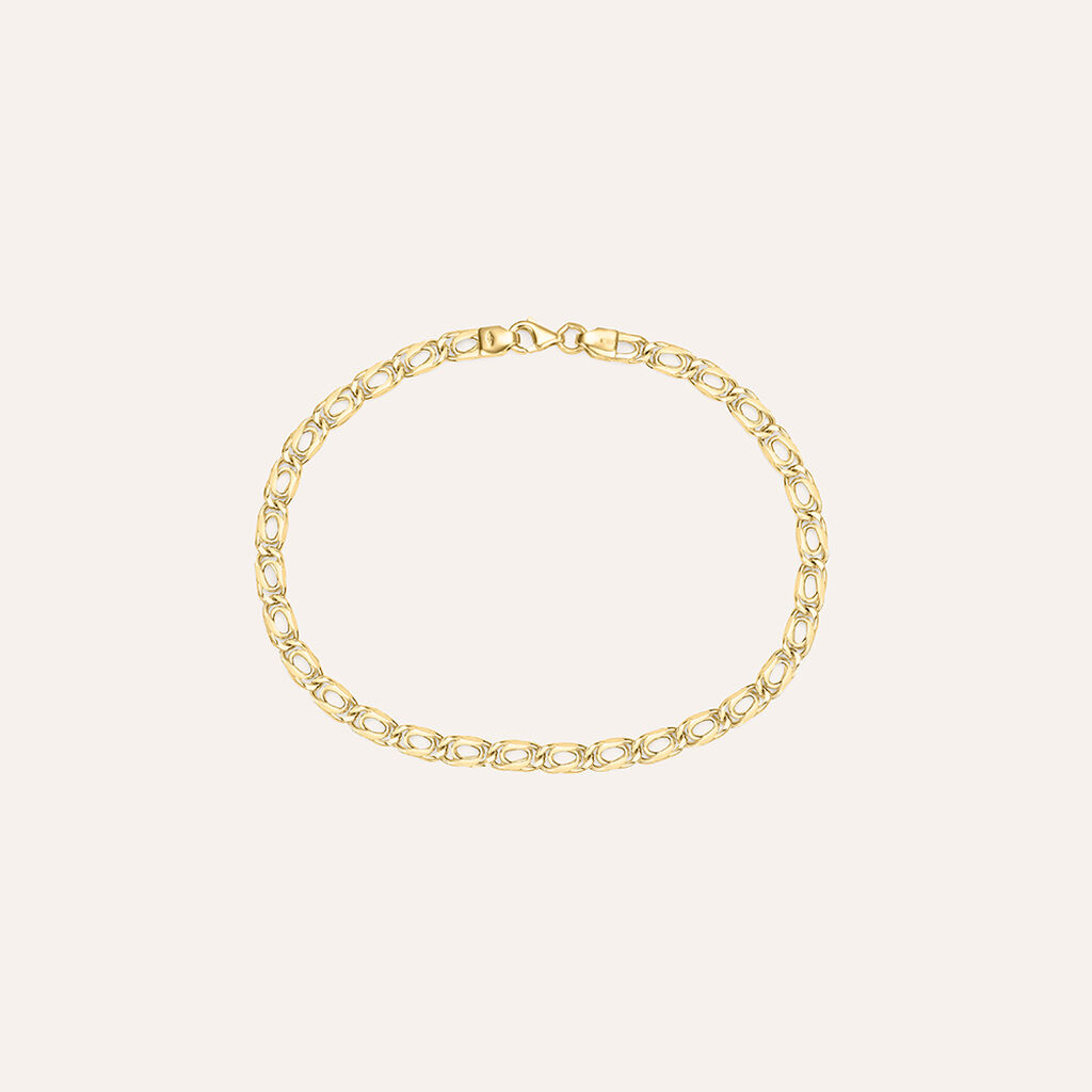 Bracciale Catena Oro Uomo Oro Giallo