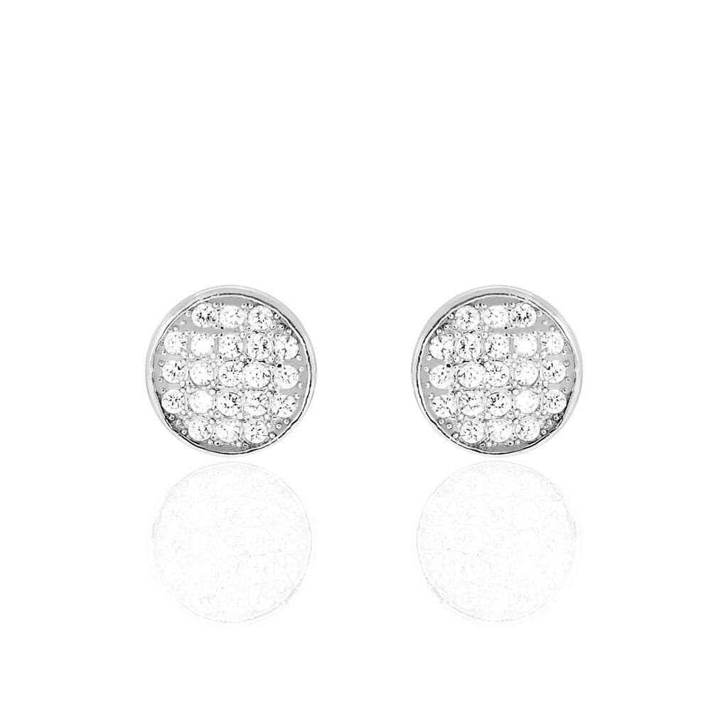 Orecchini Lobo Silver Shine Argento Rodiato Cubic Zirconia