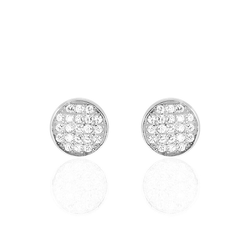 Orecchini Lobo Silver Shine Argento Rodiato Cubic Zirconia - Orecchini a Lobo Donna | Stroili