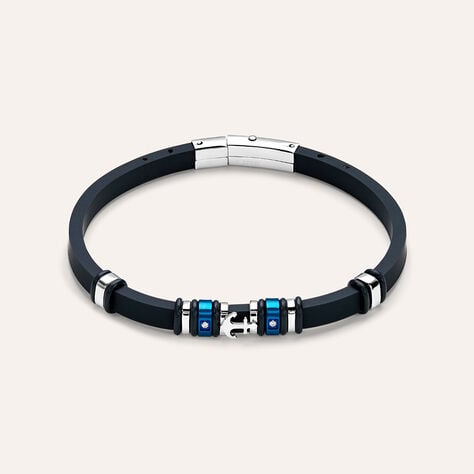 Bracciale Man Code Acciaio Bicolore Cristallo - Bracciali Uomo | Stroili