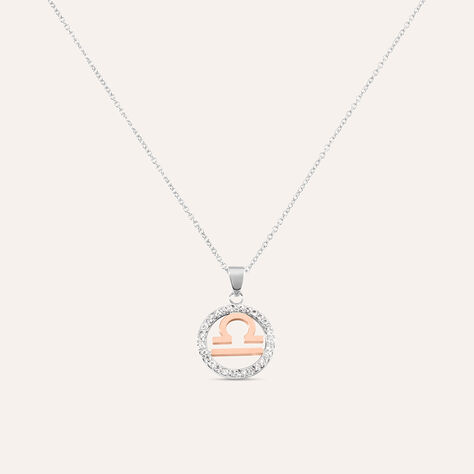 Collana Lady Chic Acciaio Bicolore Bianco / Rosa Cubic Zirconia - Collane Donna | Stroili