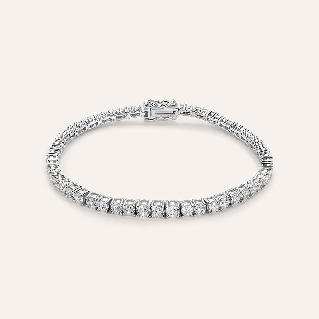 Bracciale Tennis Silver Elegance Argento Rodiato Cubic Zirconia