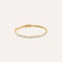 Bracciale Tennis Silver Glow Argento Dorato Cubic Zirconia