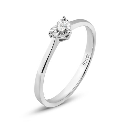 Anello Solitario Diamotion Oro Bianco Diamante - Anelli con Pietre Donna | Stroili