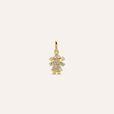 Pendente Po&egrave;me Oro Giallo Cubic Zirconia