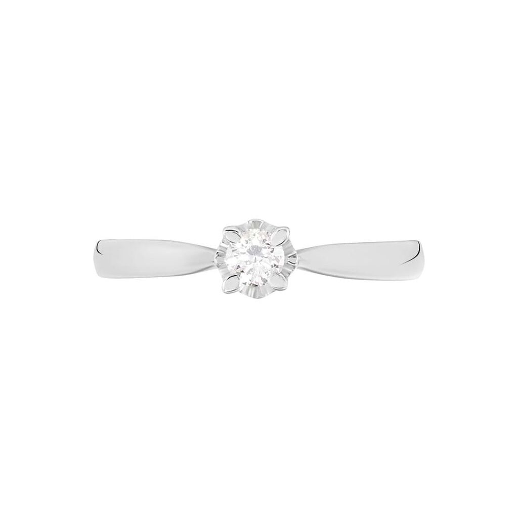 Anello Solitario Diamazing Oro Bianco Diamante Tondo - Anelli con Pietre Donna | Stroili