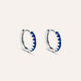Orecchini A Cerchio Silver Rainbow Argento Rodiato Cubic Zirconia