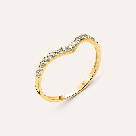 Anello Fantasia Claire Oro Giallo Cubic Zirconia - Anelli con Pietre Donna | Stroili
