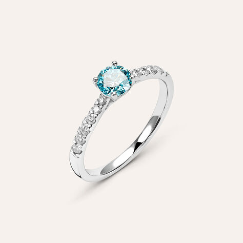 Anello Solitario Diamade Oro Bianco Diamante Lab-Grown - Anelli con Pietre Donna | Stroili