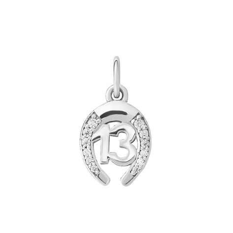 Pendente Saluti&Baci Ferro di Cavallo Love Beats Argento Rodiato Cubic Zirconia - Ciondoli Donna | Stroili