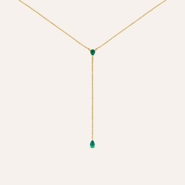 Collana Charlotte Oro Giallo Smeraldo