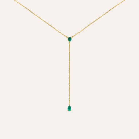 Collana Charlotte Oro Giallo Smeraldo - Collane Donna | Stroili