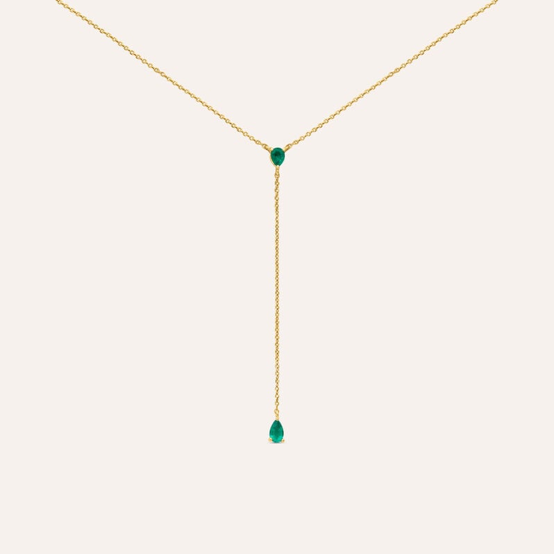 Collana Charlotte Oro Giallo Smeraldo - Collane Donna | Stroili