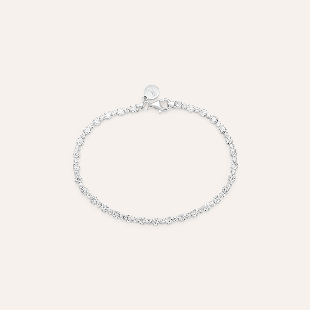 Bracciale Tennis Silver Elegance Argento Rodiato Cubic Zirconia