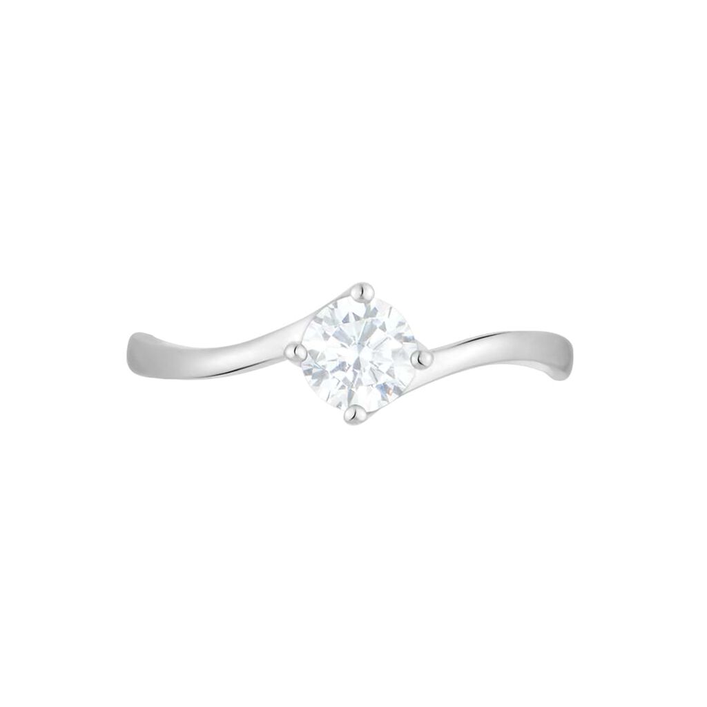 Anello Solitario Claire Oro Bianco Cubic Zirconia - Anelli con Pietre Donna | Stroili