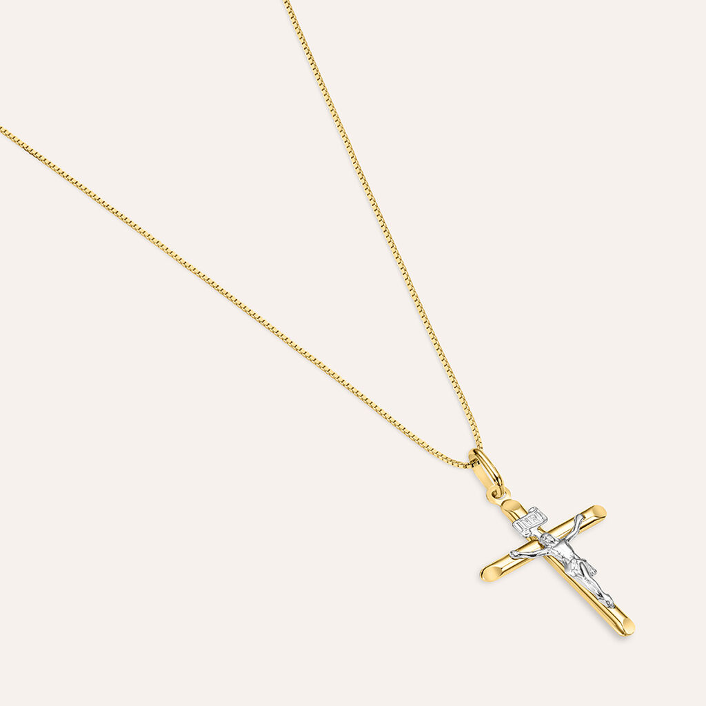 Pendente Religious Gold Oro Bicolore - Ciondoli Unisex | Stroili