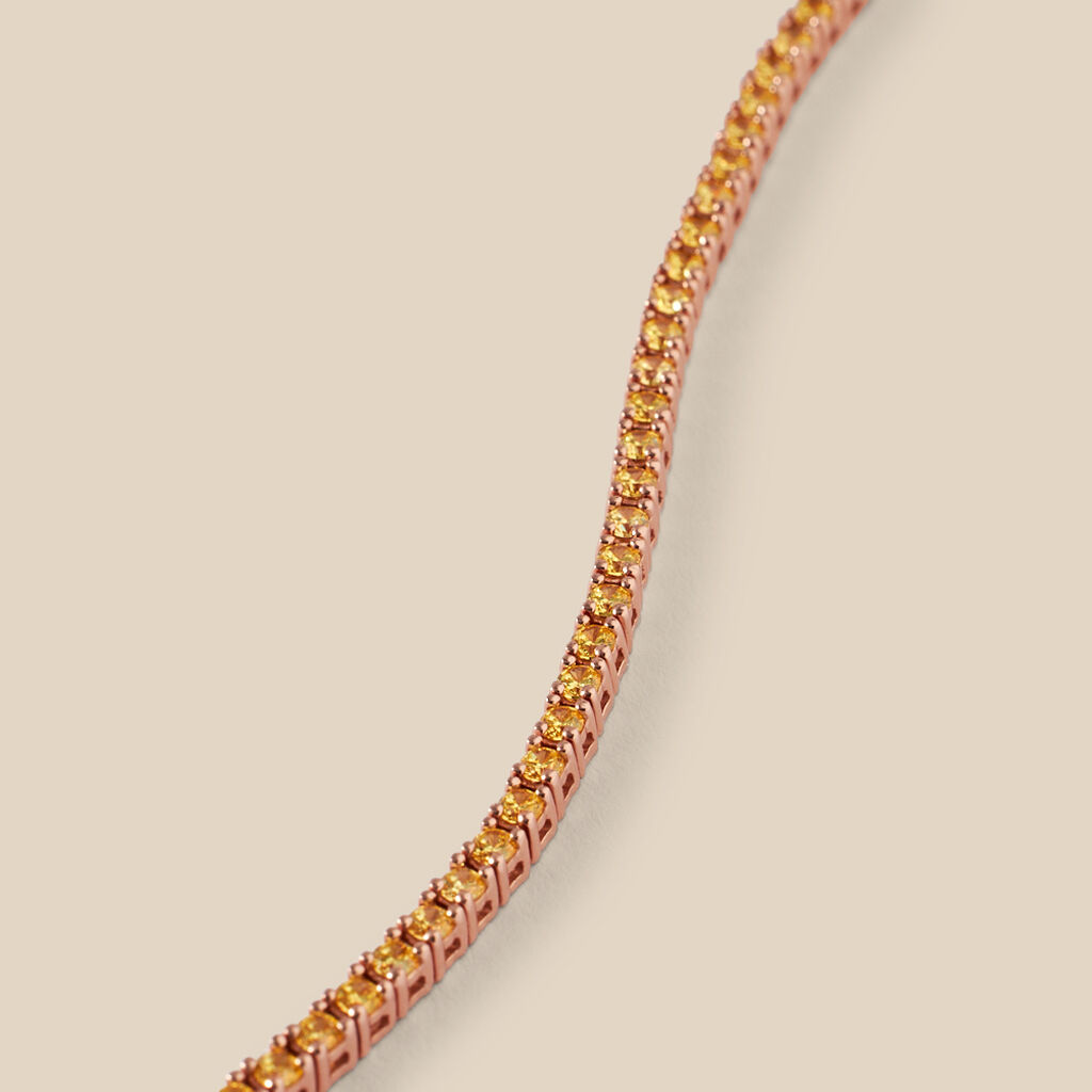 Bracciale Tennis Silver Rainbow Argento Rosa Cubic Zirconia - Bracciali Tennis Donna | Stroili