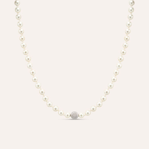 Collana Silver Pearls Argento Rodiato Perla sintentica - Collane Donna | Stroili