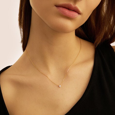 Collana Punto Luce Claire Oro Giallo Cubic Zirconia - Collane Punto Luce Donna | Stroili