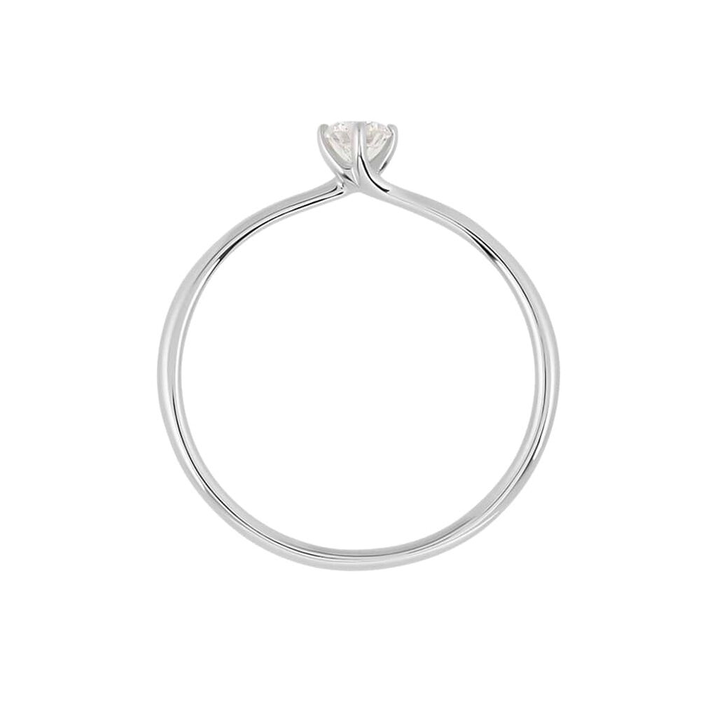 Anello Solitario Grace Oro Bianco Diamante - Anelli con Pietre Donna | Stroili