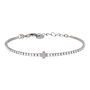 Bracciale Tennis Romantic Shine Metallo Nero Cristallo