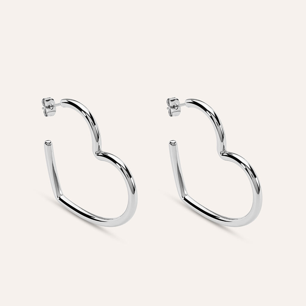 Orecchini A Cerchio Moonlight Acciaio