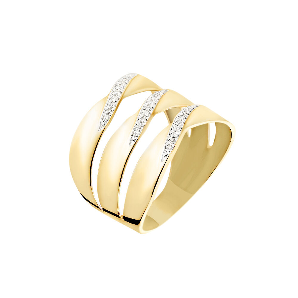 Anello Fascia Sophia Oro Giallo Diamante 1430913 Stroili