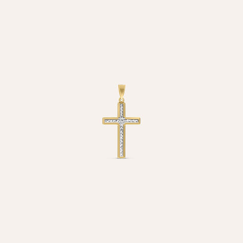 Pendente Holy Oro Bicolore - Ciondoli con Incisione Unisex | Stroili