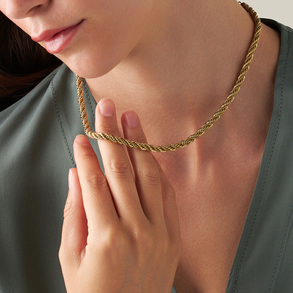 Catena Lady Code Acciaio Dorato - Collane Catena Donna | Stroili