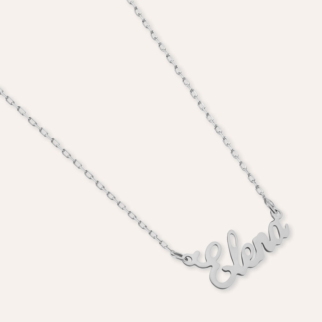 Collana Elena Gold Names Oro Bianco