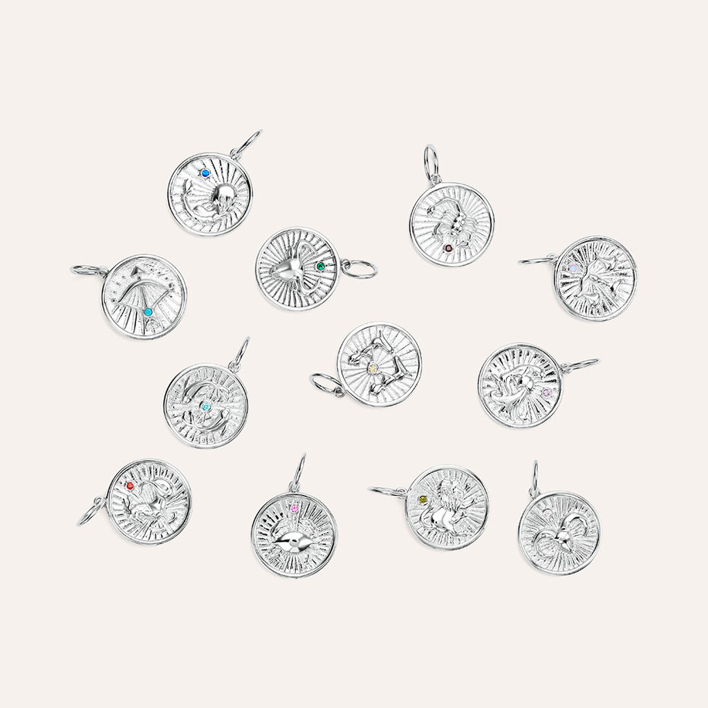 Pendente Love Beats Argento Rodiato Cubic Zirconia