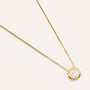 Collana Punto Luce Silver Glow Argento Dorato Cubic Zirconia