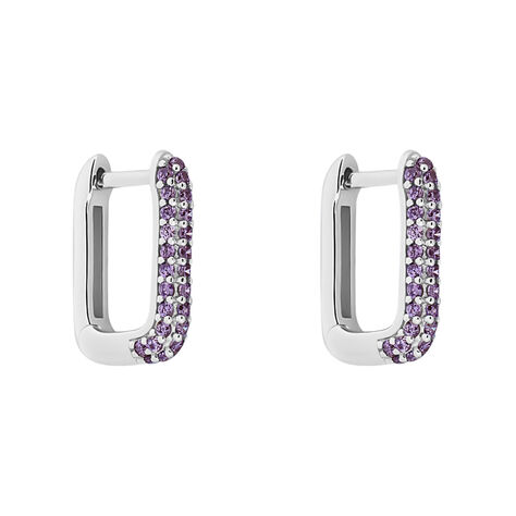 Orecchini A Cerchio Silver Rainbow Argento Rodiato Cubic Zirconia - Orecchini a Cerchio Donna | Stroili