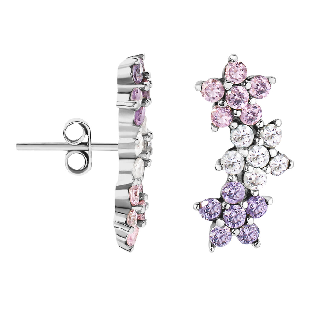 Orecchini Lobo Silver Shine Argento Rodiato Cubic Zirconia - Orecchini a Lobo Donna | Stroili