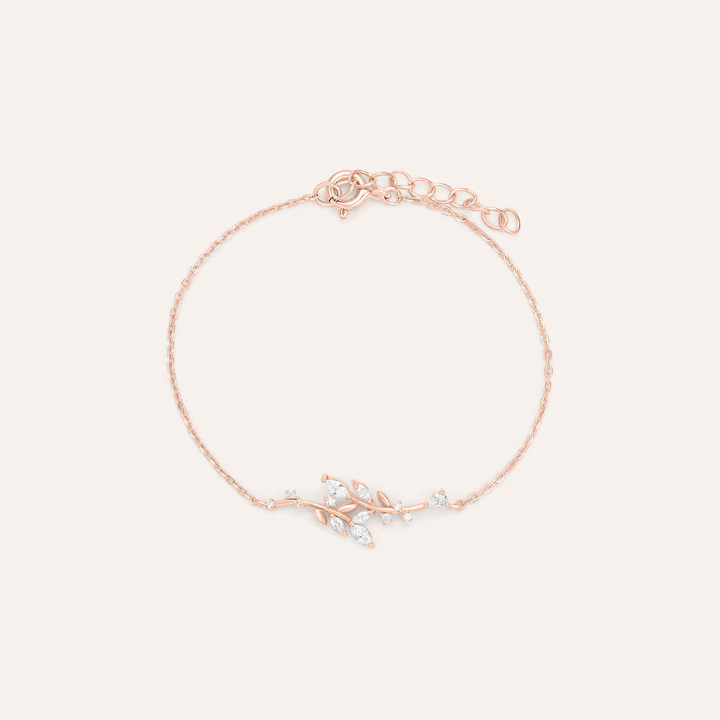 Bracciale Silver Elegance Argento Rosa Cubic Zirconia