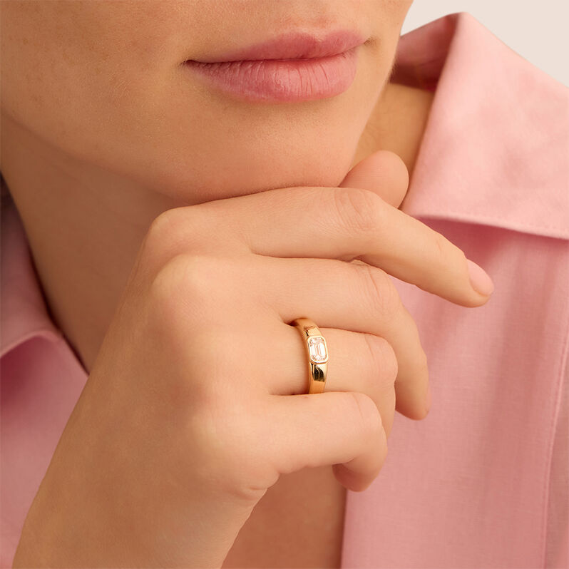 Anello Fascia Diamade Glam Oro Giallo Diamante Lab-Grown - Anelli con Pietre Donna | Stroili