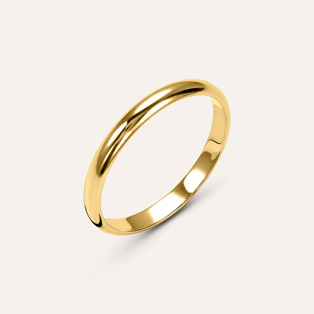 Fede Classica Leggera 2.5 mm Oro Giallo