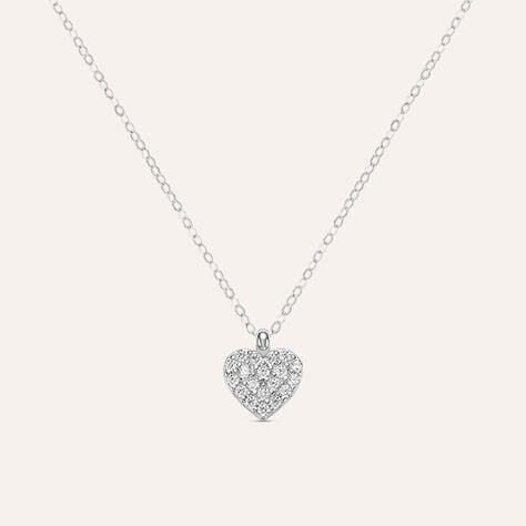 Collana Claire Oro Bianco Cubic Zirconia - Collane Donna | Stroili