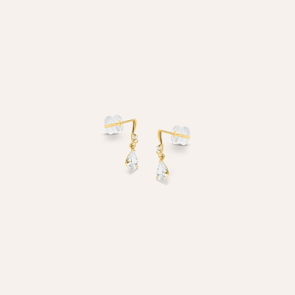 Orecchini Lobo Bon Ton Oro Giallo Cubic Zirconia - Orecchini a Lobo Donna | Stroili